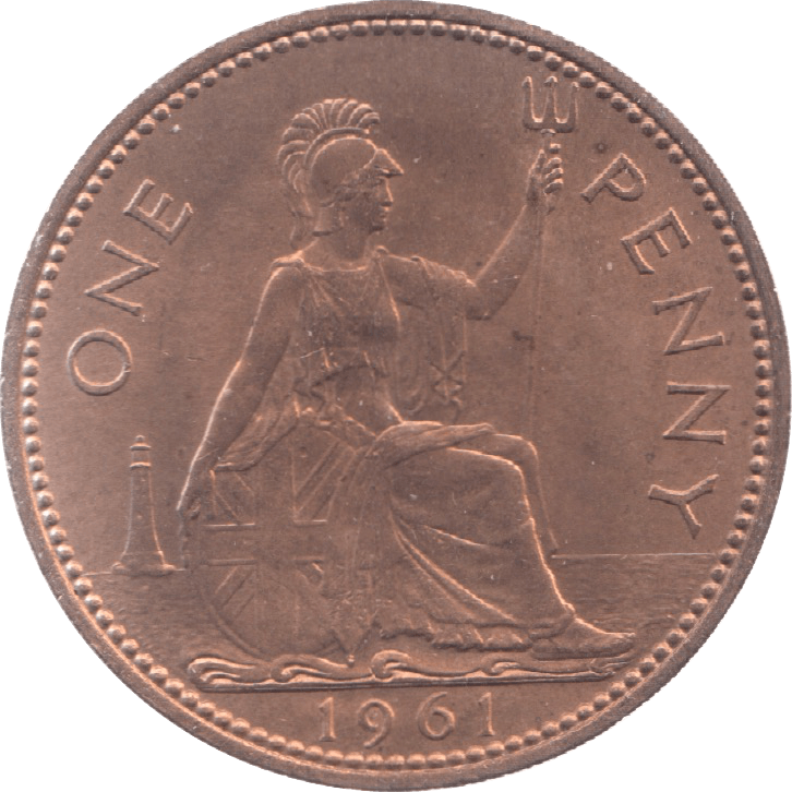 1961 PENNY ( UNC ) - Penny - Cambridgeshire Coins
