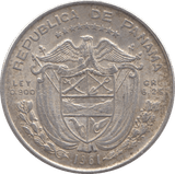 1961 SILVER 1 BALBOA PANAMA - WORLD SILVER COINS - Cambridgeshire Coins