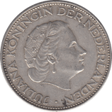 1961 SILVER 2 1/2 GULDEN NETHERLANDS - SILVER WORLD COINS - Cambridgeshire Coins