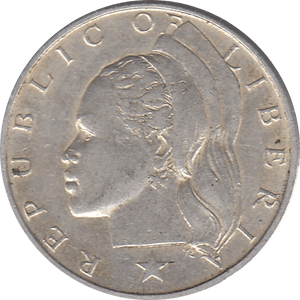 1961 SILVER 25 CENTS LIBERIA REF H71 - WORLD SILVER COINS - Cambridgeshire Coins
