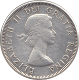 1961 SILVER FIFTY CENTS CANADA - WORLD SILVER COINS - Cambridgeshire Coins