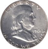 1961 SILVER HALF DOLLAR USA - Cambridgeshire Coins