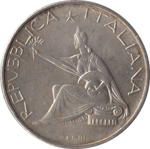 1961 SILVER ITALY 500 LIRA - SILVER WORLD COINS - Cambridgeshire Coins