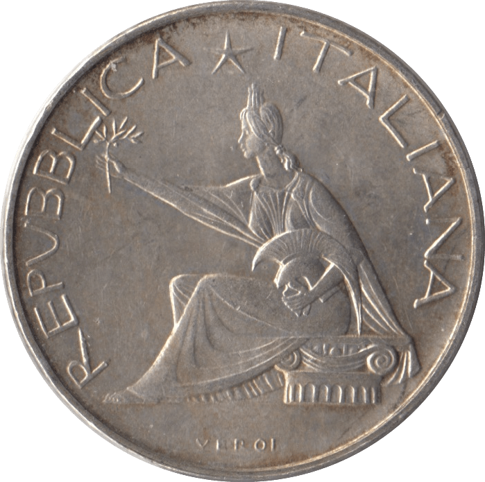 1961 SILVER ITALY 500 LIRA - SILVER WORLD COINS - Cambridgeshire Coins