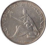 1961 SILVER ITALY 500 LIRA - SILVER WORLD COINS - Cambridgeshire Coins