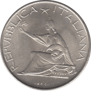 1961 SILVER ITALY 500 LIRA - SILVER WORLD COINS - Cambridgeshire Coins