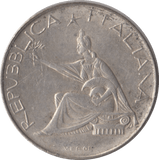 1961 SILVER ITALY 500 LIRA - SILVER WORLD COINS - Cambridgeshire Coins