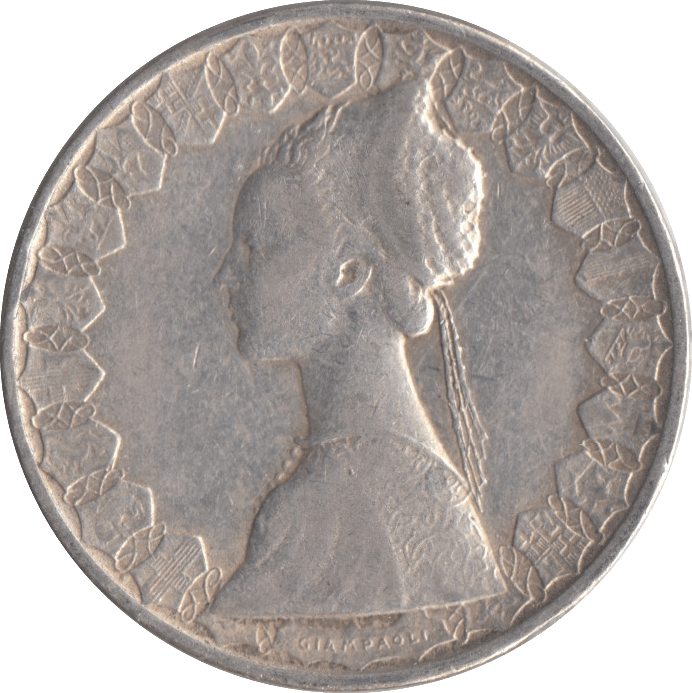 1961 SILVER ITALY 500 LIRA - SILVER WORLD COINS - Cambridgeshire Coins