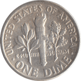 1961 SILVER ONE DIME USA - SILVER WORLD COINS - Cambridgeshire Coins