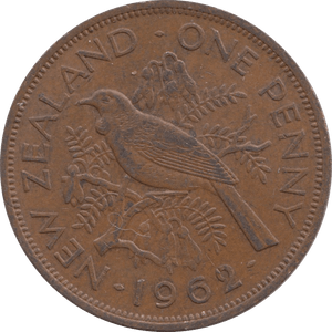 1962 1 PENNY NEW ZEALAND - WORLD COINS - Cambridgeshire Coins