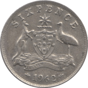 1962 6 PENCE AUSTRALIA - WORLD COINS - Cambridgeshire Coins