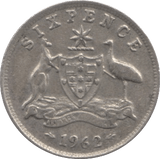 1962 6 PENCE AUSTRALIA - WORLD COINS - Cambridgeshire Coins
