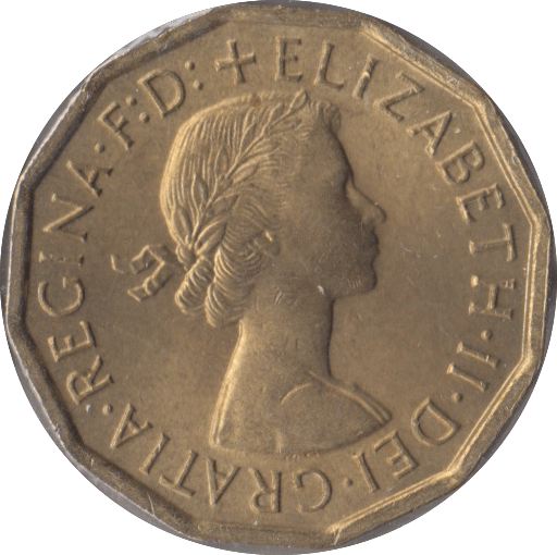 1962 BRASS THREEPENCE ( BU ) - Threepence - Cambridgeshire Coins