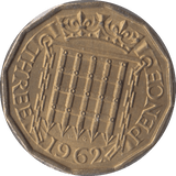 1962 BRASS THREEPENCE ( BU ) - Threepence - Cambridgeshire Coins