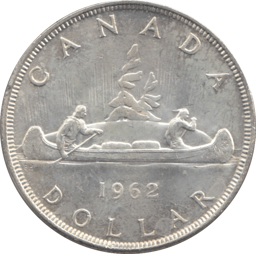 1962 CANADA SILVER ONE DOLLAR 9 - WORLD SILVER COINS - Cambridgeshire Coins