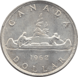 1962 CANADA SILVER ONE DOLLAR 9 - WORLD SILVER COINS - Cambridgeshire Coins