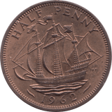 1962 HALFPENNY ( UNC ) 1 - Halfpenny - Cambridgeshire Coins