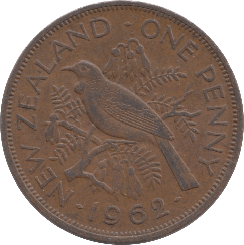 1962 ONE PENNNY NEW ZEALAND - WORLD COINS - Cambridgeshire Coins