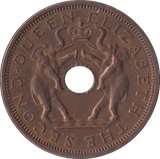 1962 PENNY RHODESIA AND NYASALAND - WORLD COINS - Cambridgeshire Coins