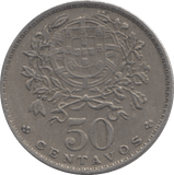 1962 PORTUGAL 50 CENTAVOS - WORLD COINS - Cambridgeshire Coins