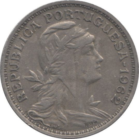 1962 PORTUGAL 50 CENTAVOS - WORLD COINS - Cambridgeshire Coins