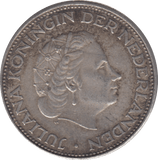 1962 SILVER 2 1/2 GULDEN NETHERLANDS - SILVER WORLD COINS - Cambridgeshire Coins