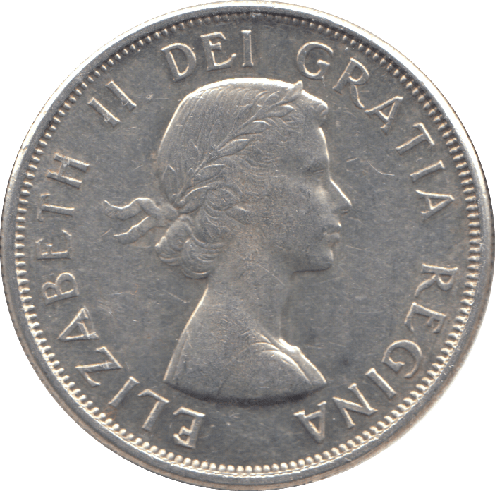 1962 SILVER FIFTY CENTS CANADA - WORLD SILVER COINS - Cambridgeshire Coins