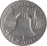 1962 SILVER HALF DOLLAR USA SKULL ETCHED - SILVER WORLD COINS - Cambridgeshire Coins