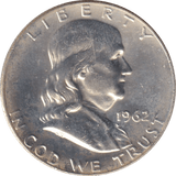 1962 SILVER HALF DOLLAR USA - Cambridgeshire Coins