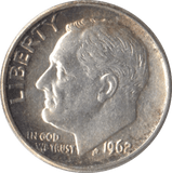 1962 SILVER ONE DIME USA - SILVER WORLD COINS - Cambridgeshire Coins