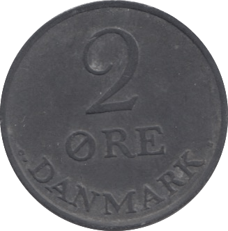 1962 TWO ORE DENMARK - WORLD COINS - Cambridgeshire Coins