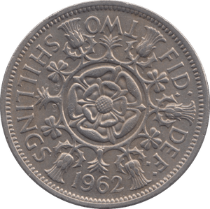 1962 TWO SHILLINGS ( EF ) REF 1 - TWO SHILLING - Cambridgeshire Coins