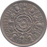 1962 TWO SHILLINGS ( EF ) REF 1 - TWO SHILLING - Cambridgeshire Coins