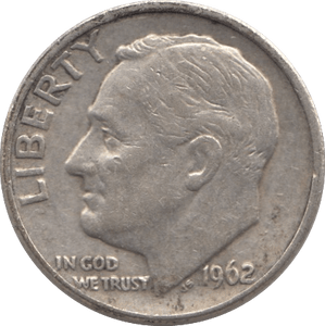 1962 USA SILVER DIME DENVER MINT - SILVER WORLD COINS - Cambridgeshire Coins