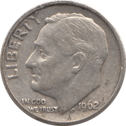 1962 USA SILVER DIME DENVER MINT - SILVER WORLD COINS - Cambridgeshire Coins