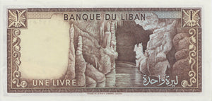 1963-1980 1 LIVRE BANKNOTE LEBANON REF 864 - World Banknotes - Cambridgeshire Coins