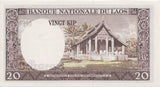 1963 20 KIP BANKNOTE LAOS REF 876 - World Banknotes - Cambridgeshire Coins
