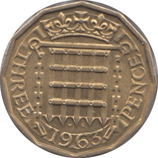 1963 BRASS THREEPENCE ( BU ) - Threepence - Cambridgeshire Coins
