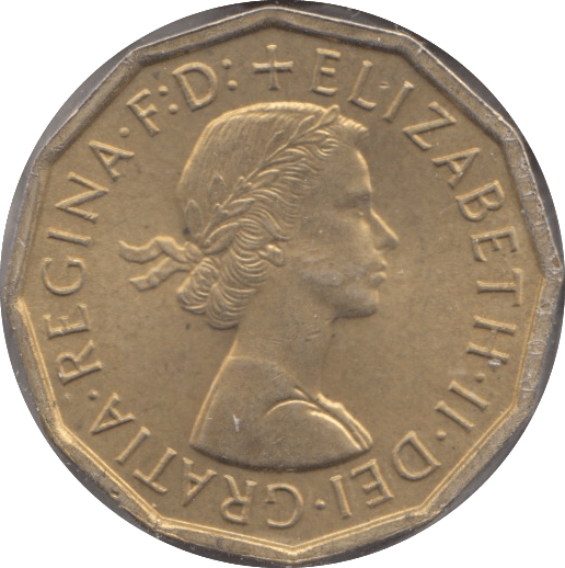 1963 BRASS THREEPENCE ( BU ) - Threepence - Cambridgeshire Coins