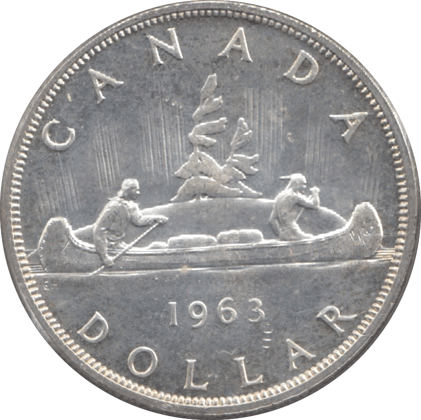 1963 CANADA SILVER ONE DOLLAR 9 - WORLD SILVER COINS - Cambridgeshire Coins