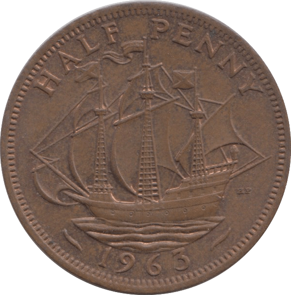 1963 HALFPENNY ( UNC ) 1 - Halfpenny - Cambridgeshire Coins