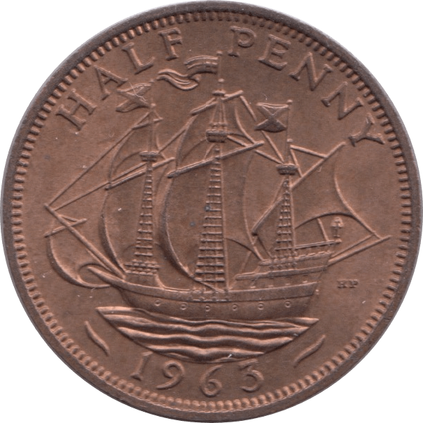 1963 HALFPENNY ( UNC ) 1 - Halfpenny - Cambridgeshire Coins