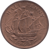 1963 HALFPENNY ( UNC ) 1 - Halfpenny - Cambridgeshire Coins