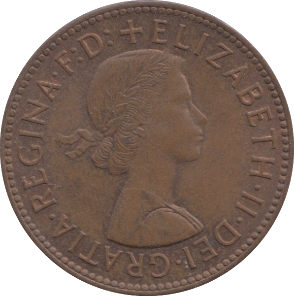 1963 HALFPENNY ( UNC ) 1 - Halfpenny - Cambridgeshire Coins