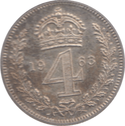 1963 MAUNDY FOURPENCE ( UNC ) - Maundy Coins - Cambridgeshire Coins