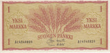 1963 ONE MARK FINISH BANKNOTE FINLAND REF 736 - World Banknotes - Cambridgeshire Coins