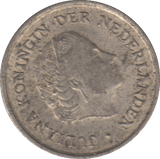 1963 SILVER 1/10 GUILDER NETHERLANDS - SILVER WORLD COINS - Cambridgeshire Coins