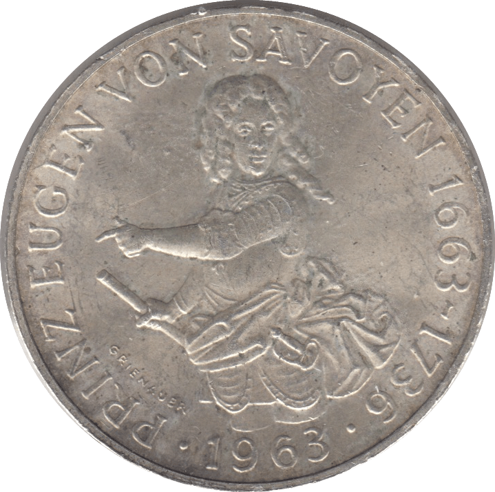 1963 SILVER 25 SCHILLING AUSTRIA - SILVER WORLD COINS - Cambridgeshire Coins