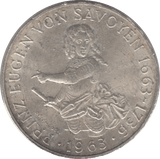 1963 SILVER 25 SCHILLING AUSTRIA - SILVER WORLD COINS - Cambridgeshire Coins