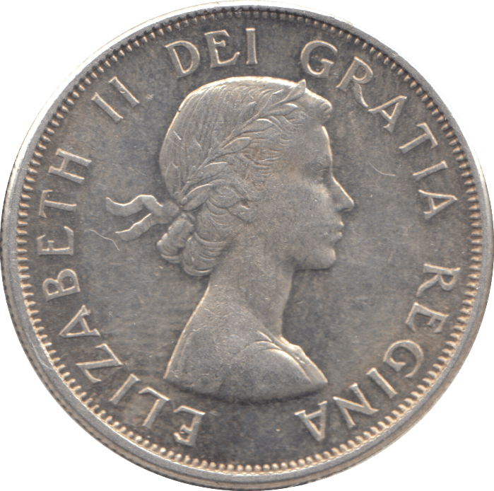1963 SILVER FIFTY CENTS CANADA - WORLD SILVER COINS - Cambridgeshire Coins